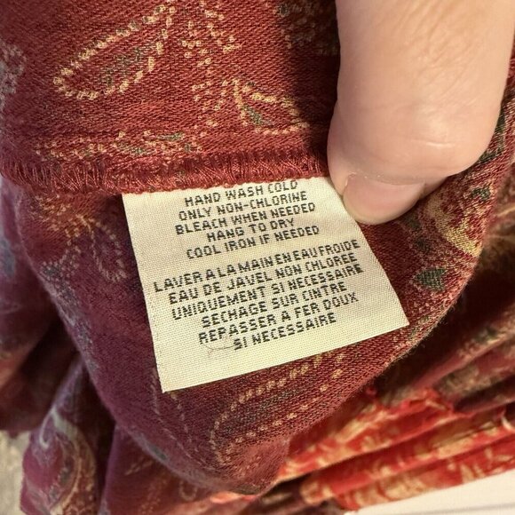 Denim & Supply Ralph Lauren Red Boho Tiered Maxi Dress Small - Picture 10 of 14